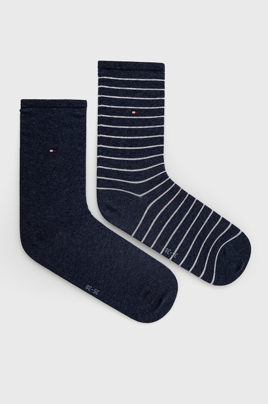 Ponožky Tommy Hilfiger 2-pak jednofarebný modrá 100001494
