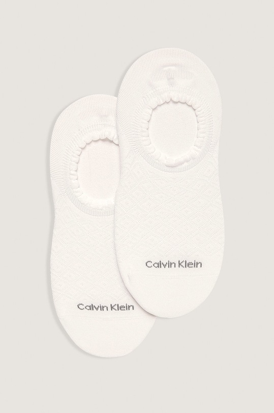Calvin Klein - Kotníkové ponožky (2-pack) krátké ponožky bílá 100001799.NOS