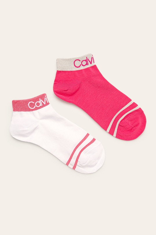 Calvin Klein - Ponožky (2-pack) krátké ponožky růžová 100001800.NOS