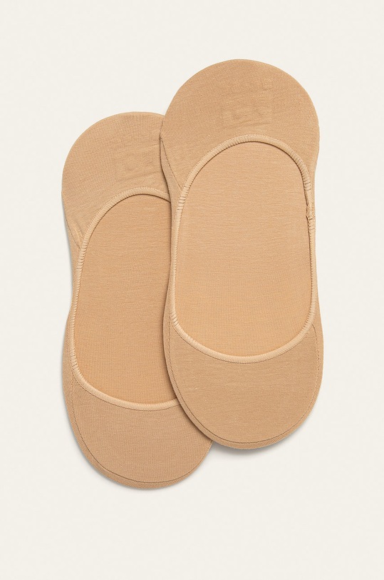 Calvin Klein - Skarpetki (2-pack) skarpetki krótkie beżowy 100001890.NOS