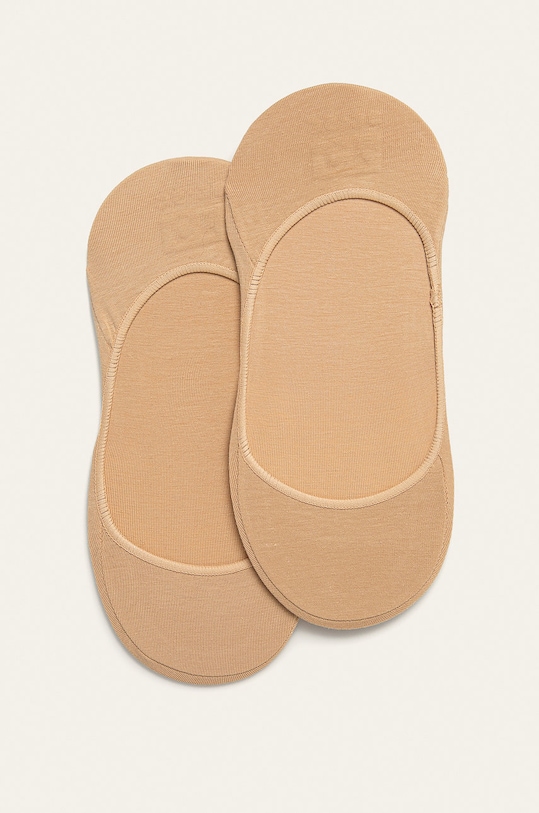 Calvin Klein - Skarpetki (2-pack) skarpetki krótkie beżowy 100001890.NOS