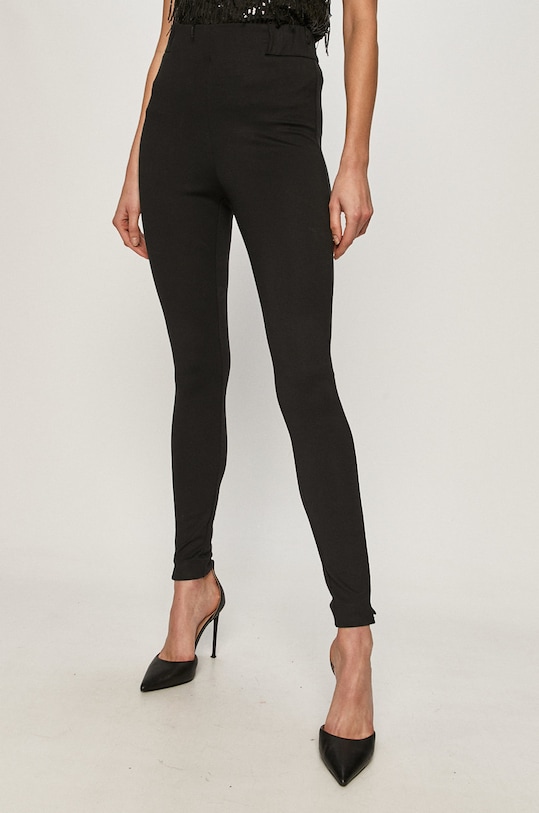 Vila - Legginsy z elastanem czarny 14059504