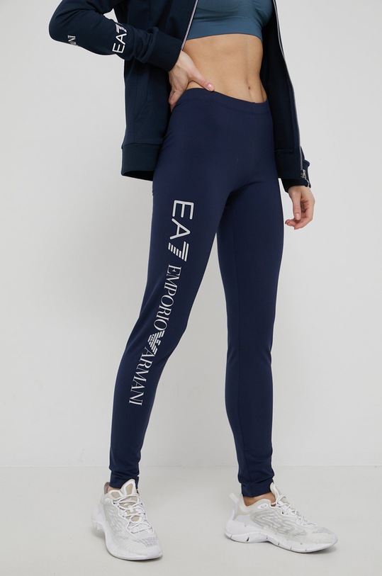 EA7 Emporio Armani - Legginsy 8NTP63.TJ01Z z elastanem granatowy 8NTP63.TJ01Z