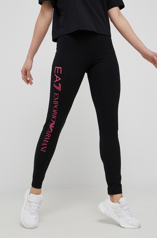 EA7 Emporio Armani - Legginsy 8NTP63.TJ01Z z elastanem czarny 8NTP63.TJ01Z