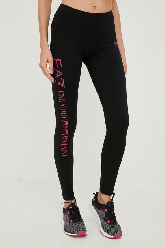 EA7 Emporio Armani spodnie z elastanem czarny 8NTP63.TJ01Z