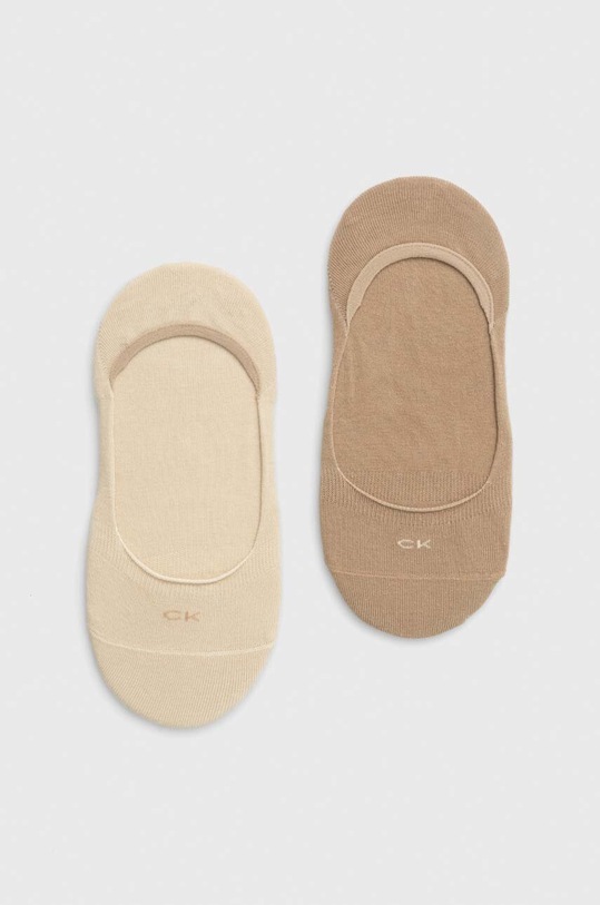 Κάλτσες Calvin Klein κοντές κάλτσες μπεζ 701218767.NOS