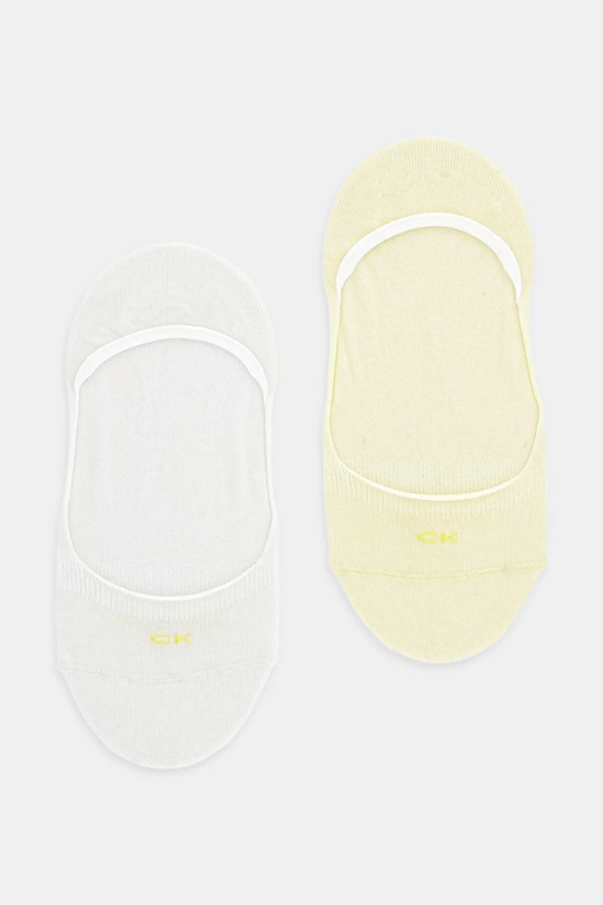 Calvin Klein calzini pacco da 2 calzini corti giallo 701218767.NOS