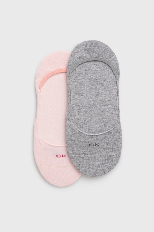Ponožky Calvin Klein (2-pak) melanž ružová 701218767.NOS