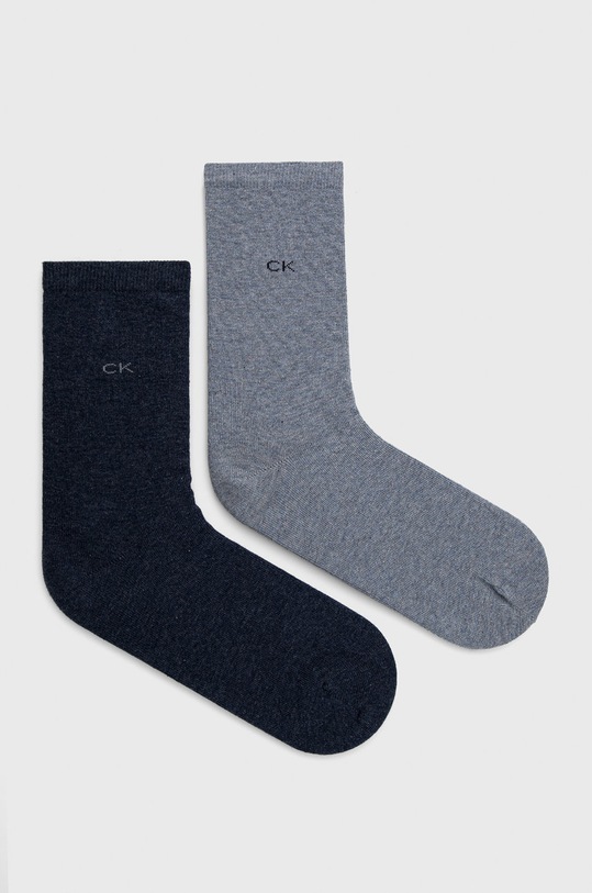 Ponožky Calvin Klein (2-pak) melanž modrá 701218769.NOS