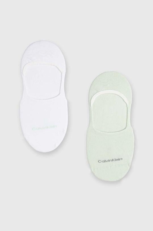 Ponožky Calvin Klein 2-pack krátké ponožky zelená 701218771.NOS