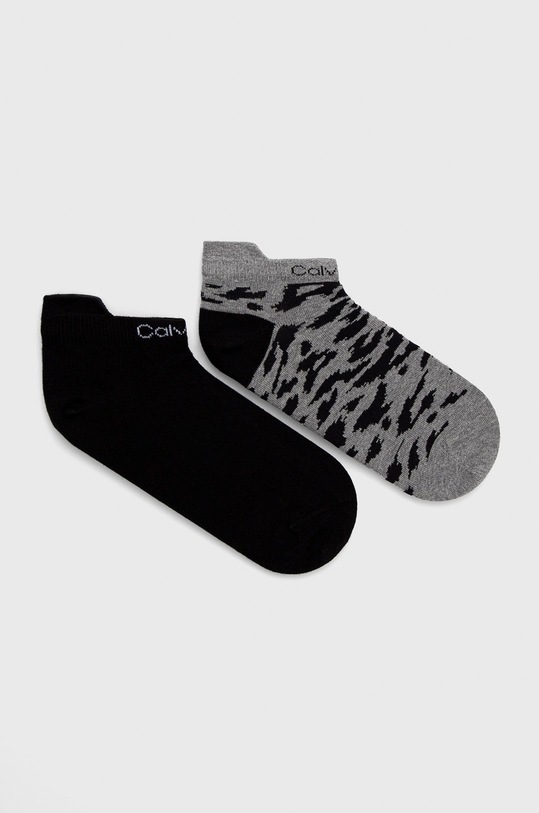 Calvin Klein Skarpetki (2-pack) wzorzyste czarny 701218778.NOS