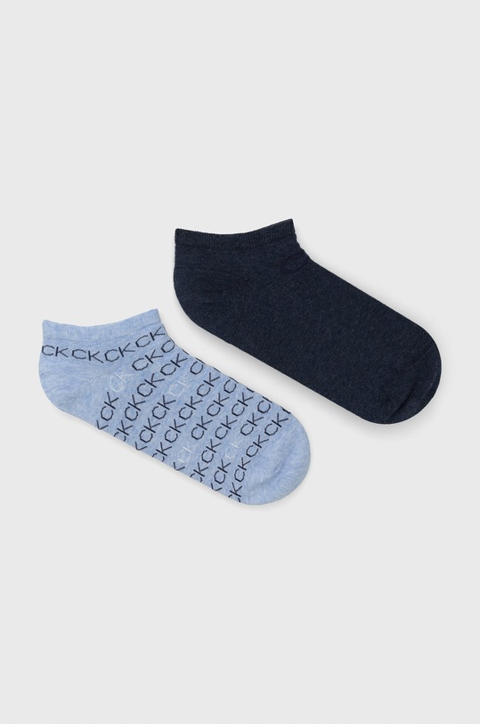Calvin Klein skarpetki (2-pack) skarpetki krótkie niebieski 701218779.NOS