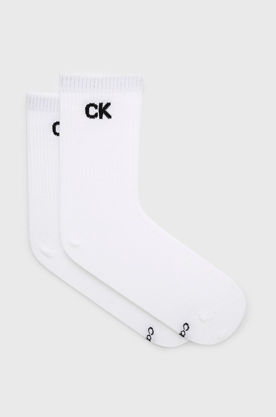 Ponožky Calvin Klein dlouhé ponožky bílá 701218784.NOS