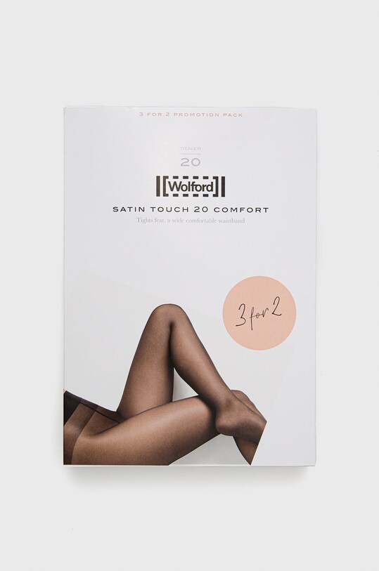 Wolford Rajstopy (3-pack) brązowy 14807