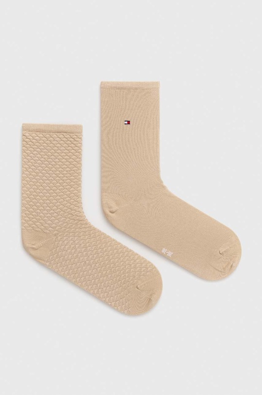 Tommy Hilfiger skarpetki 2-pack skarpetki długie beżowy 701227563.NOS