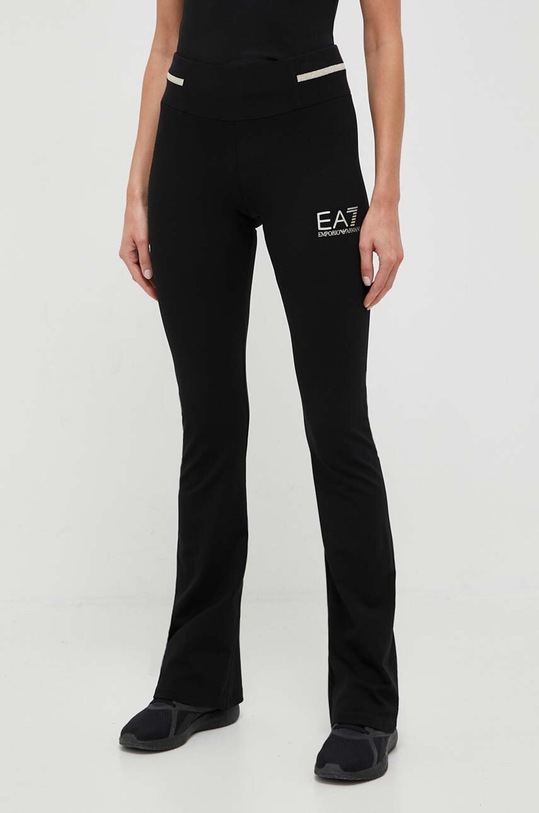 EA7 Emporio Armani legginsy nadruk czarny 8NTP68.TJ01Z