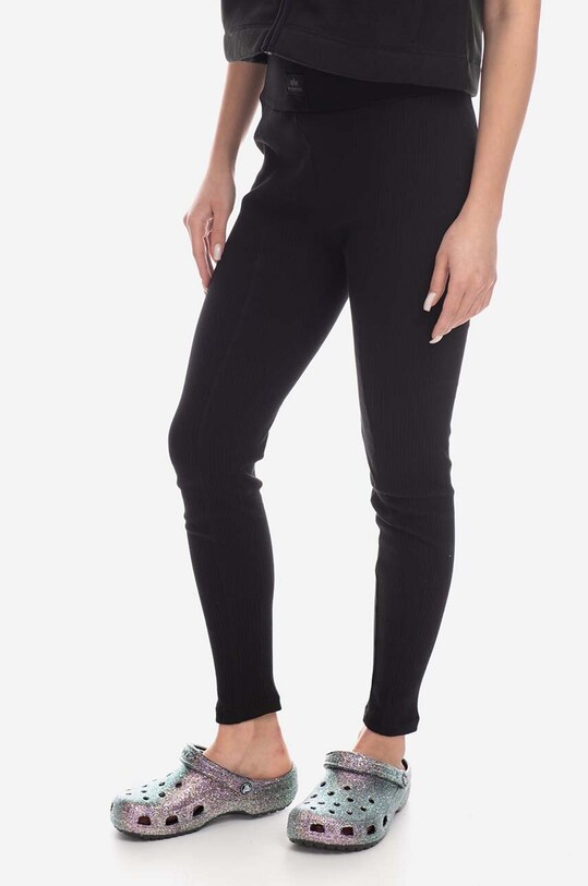 Alpha Industries legginsy bawełniane czarny 136050.03