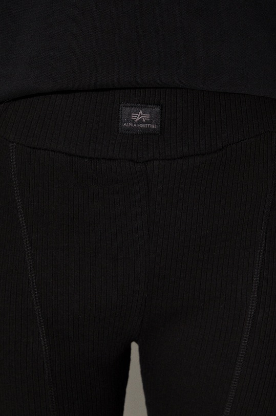 Alpha Industries legginsy bawełniane 136050.03 czarny