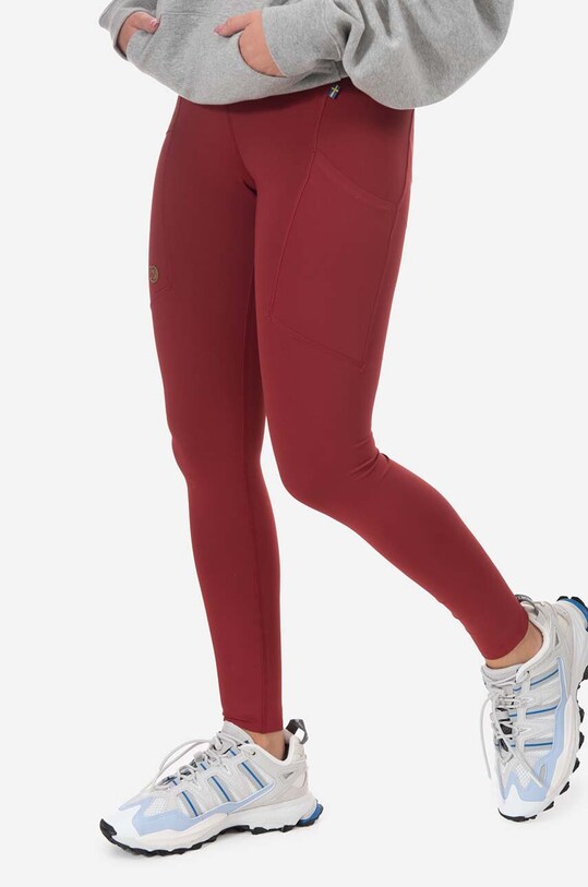 Fjallraven legging Abisko elasztánnal burgundia F84773.346