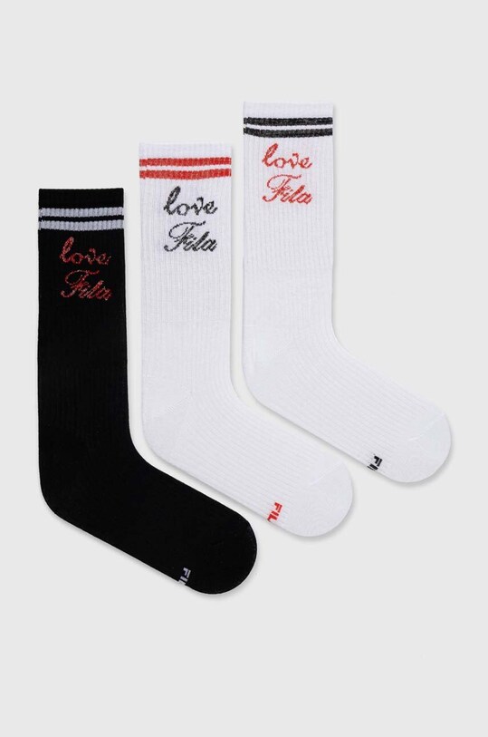 Fila sosete 3-pack sosete lungi alb F6948