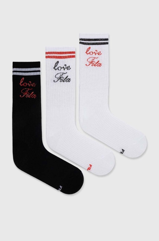 Fila skarpetki 3-pack skarpetki długie biały F6948