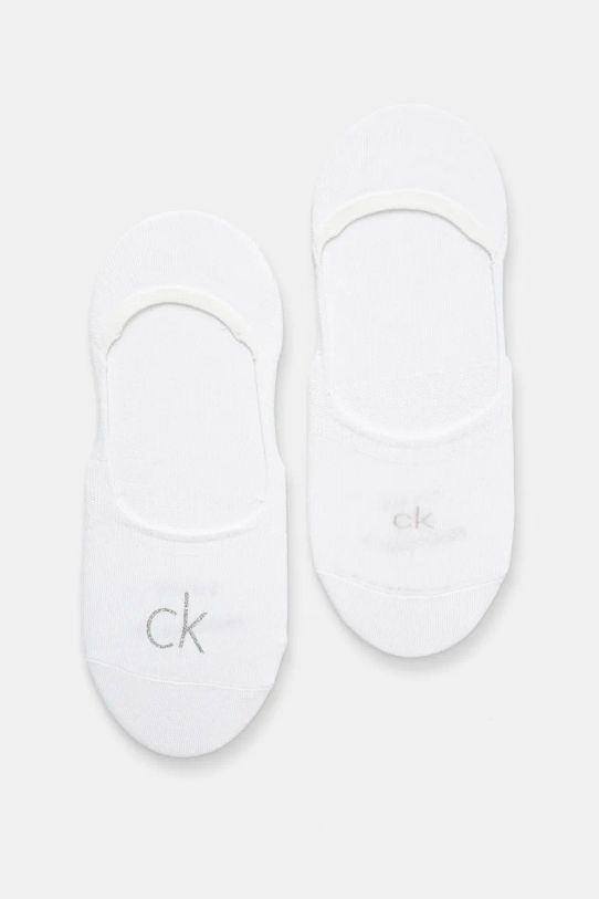 Ponožky Calvin Klein 2-pak krátke ponožky biela 701228800.NOS