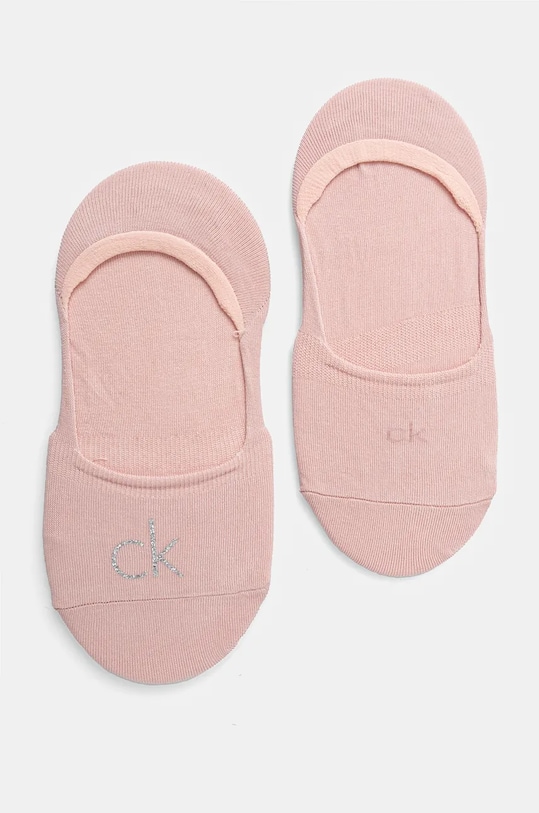 Шкарпетки Calvin Klein 2-pack короткі шкарпетки рожевий 701228800.NOS