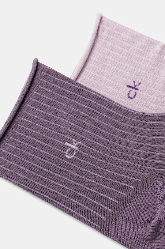 Calvin Klein skarpetki 2-pack 701229681.NOS fioletowy AA00