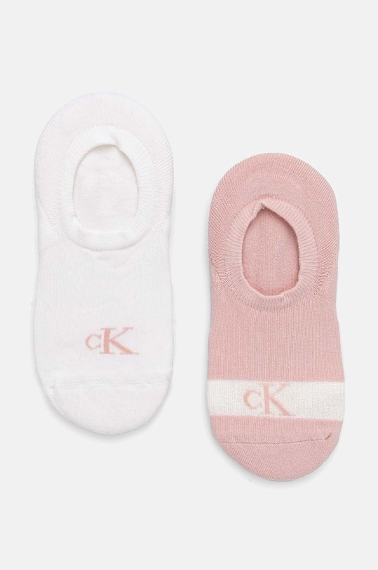Calvin Klein Jeans skarpetki 2-pack skarpetki krótkie różowy 701230601.NOS