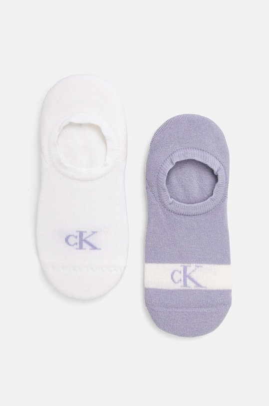 Calvin Klein Jeans skarpetki 2-pack skarpetki krótkie fioletowy 701230601.NOS