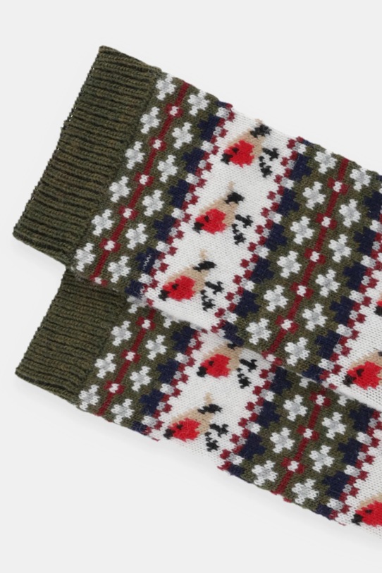 Barbour skarpetki z domieszką wełny LSO0077 zielony AA00