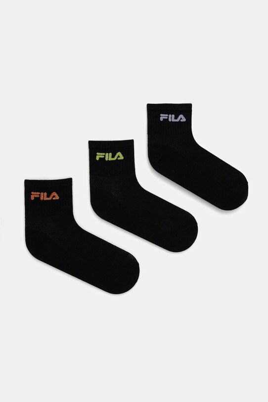 Ponožky Fila 3-pak dlhé ponožky čierna F6796