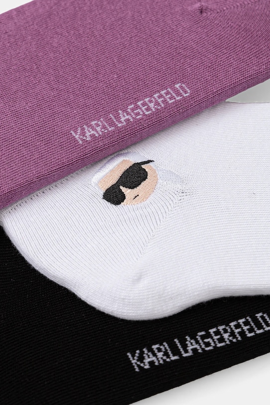 Karl Lagerfeld skarpetki K/IKON 3-pack A4W47036 czarny AW25