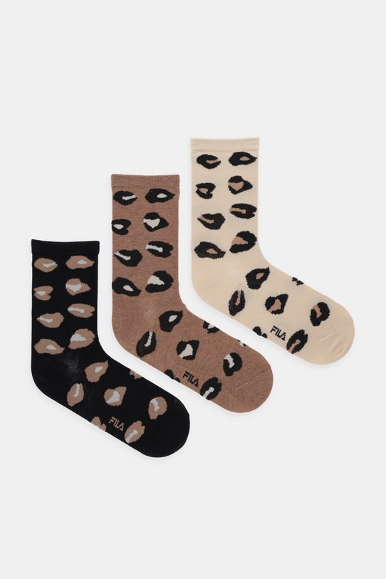 Fila skarpetki 3-pack skarpetki długie brązowy F6144