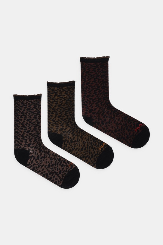 Fila skarpetki 3-pack skarpetki długie brązowy F6147