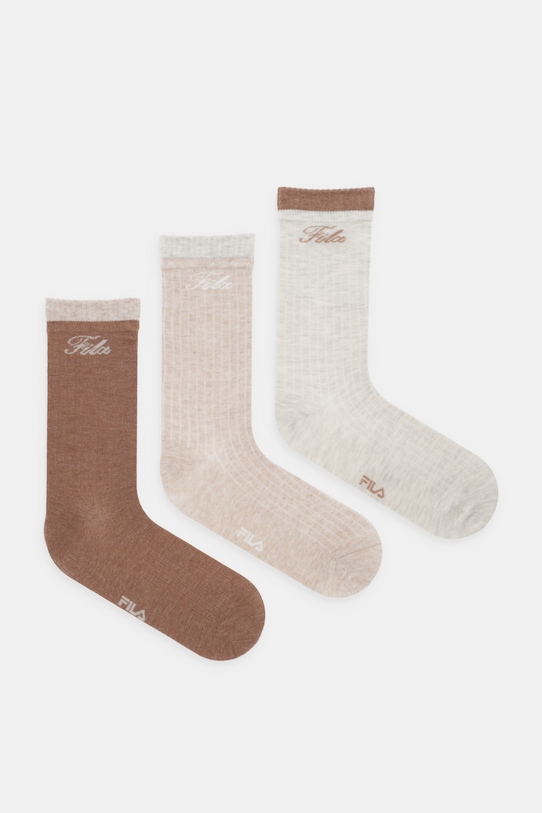 Fila skarpetki 3-pack skarpetki długie beżowy F6407