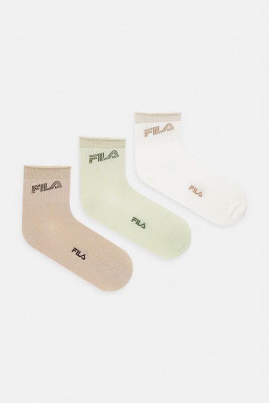 Fila Κάλτσες γυναικείες 3-pack μπεζ F6833