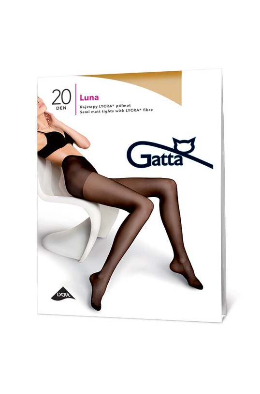 Gatta - Punčochy Luna Semi Matt 20 den Planet friendly hnědá luna.20
