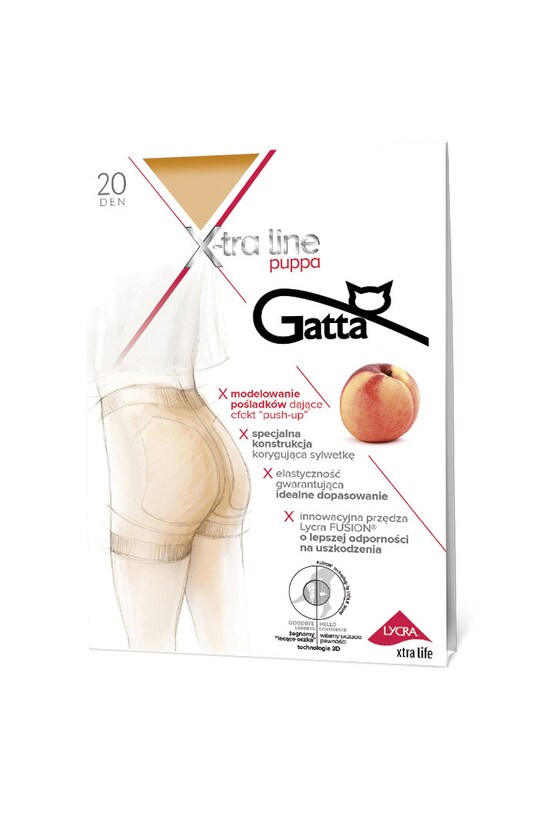 Gatta - Rajstopy X-tra Line Puppa 20 DEN brązowy puppa.20
