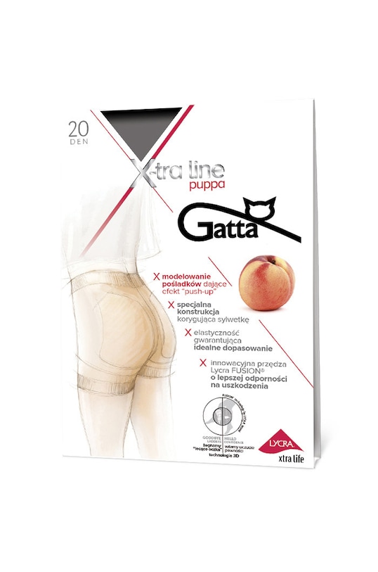 Gatta - Rajstopy X-tra Line Puppa 20 DEN czarny puppa.20