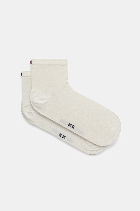 Čarape Tommy Hilfiger 2-pack bez uzorka bež 373001001