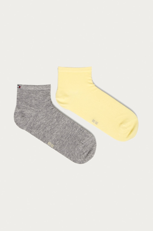 Čarape Tommy Hilfiger 2-pack print zlatna 373001001