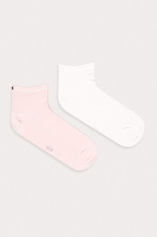 Tommy Hilfiger sosete 2-pack sosete scurte roz 373001001