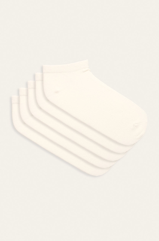 Name it - Detské ponožky (5-pack) krátke ponožky biela 13163789