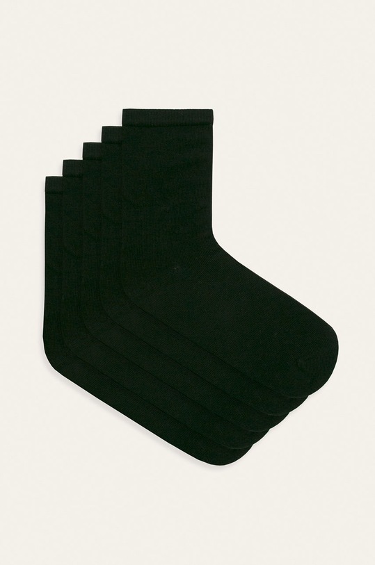 Name it - Detské ponožky (5-pack) dlhé ponožky čierna 13163816