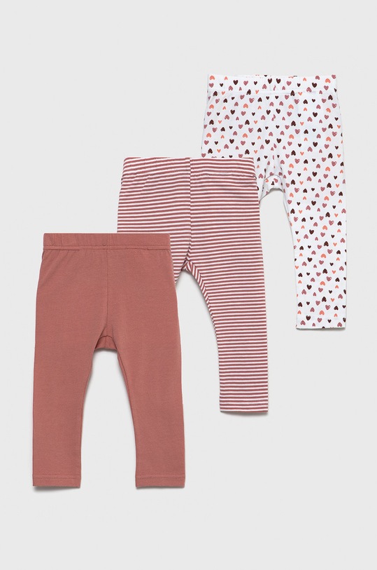 Name it Legginsy dziecięce (3-pack) wzorzyste różowy 13194773