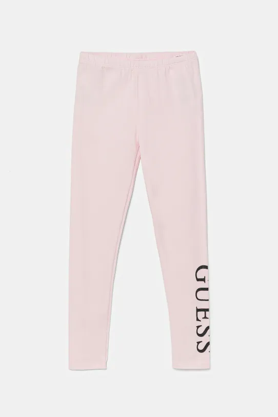 Guess legginsy dziecięce z elastanem różowy K3YB01.J1314.PPYA