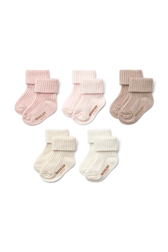 Wheat skarpetki niemowlęce 5-pack różowy 1910j.586