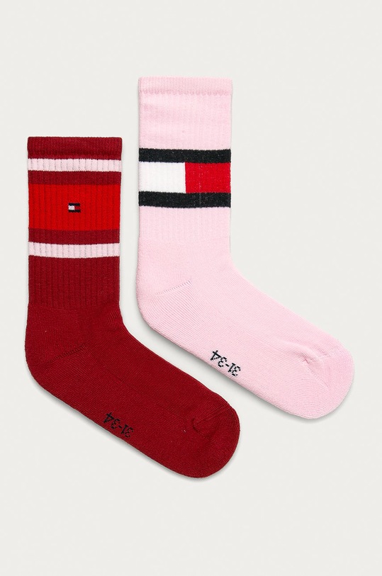 Tommy Hilfiger Skarpetki dziecięce (2-pack) czerwony 394020001.
