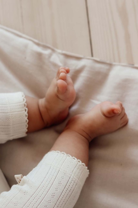 Kojenecké legíny That's mine ASL50 pletenina bílá ASL50